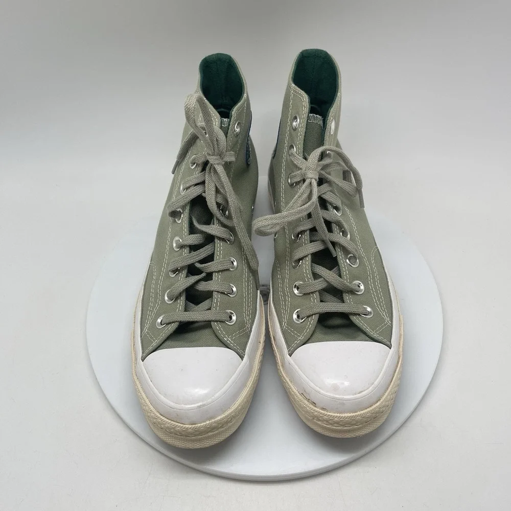 Converse Sneakers Womens 10 Chuck 70 Hi Desert‎ Regeneration Shoes Green A00726C